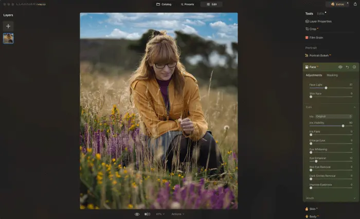 نمونه‌ای از بهبود کیفیت عکس با استفاده از نرم‌افزار Skylum Luminar Neo