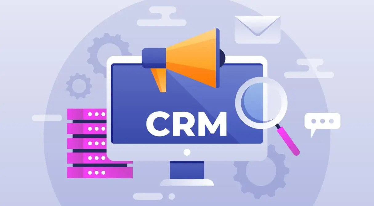 تیمی که در حال استفاده از یک سیستم CRM برای مدیریت و اتوماسیون فرآیندهای فروش هستند