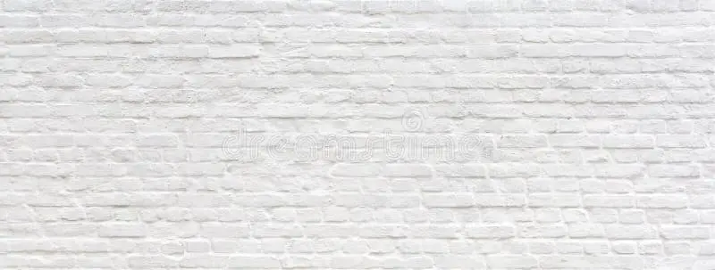 دیوار آجری با طرح سنتی و آجرهای سفید رنگ