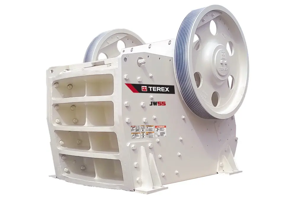 سنگ‌شکن فکی سری Terex با فک‌های متحرک و ثابت