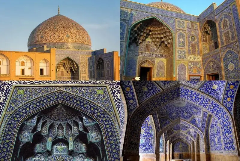 گنبدهای بزرگ مسجد شیخ لطفالله در اصفهان