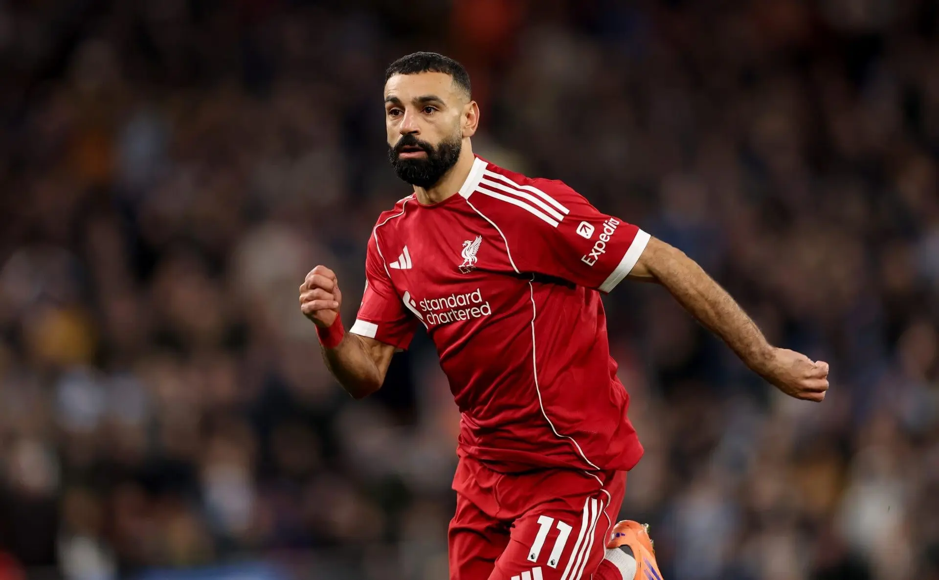 محمد صلاح در جام جهانی ۲۰۱۸ با پیراهن تیم ملی مصر