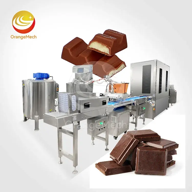 ماشین خودکار ریخته‌گری شکلات بار با خط تولید کامل