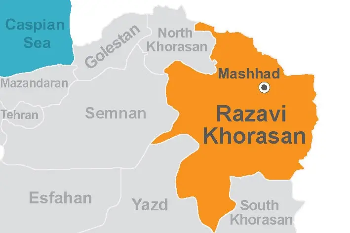 منظره کوهستانی استان خراسان رضوی با طبیعت بکر و کوه‌های بلند