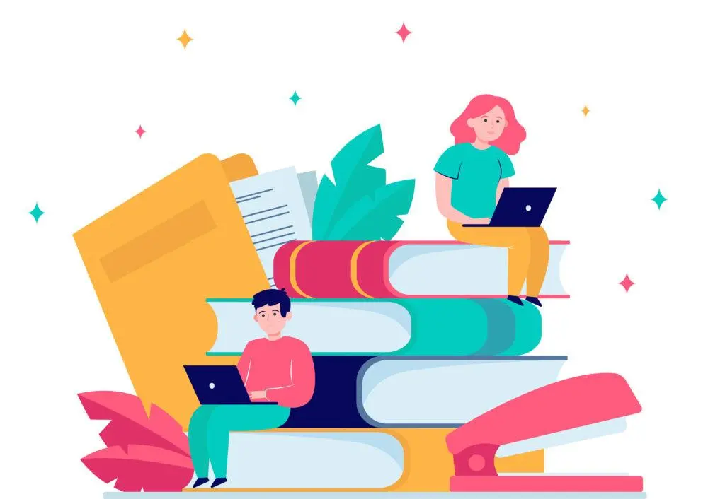 یک فرد در حال مطالعه با کتاب و دفتر یادداشت، نشان‌دهنده تمرکز و یادگیری فعال