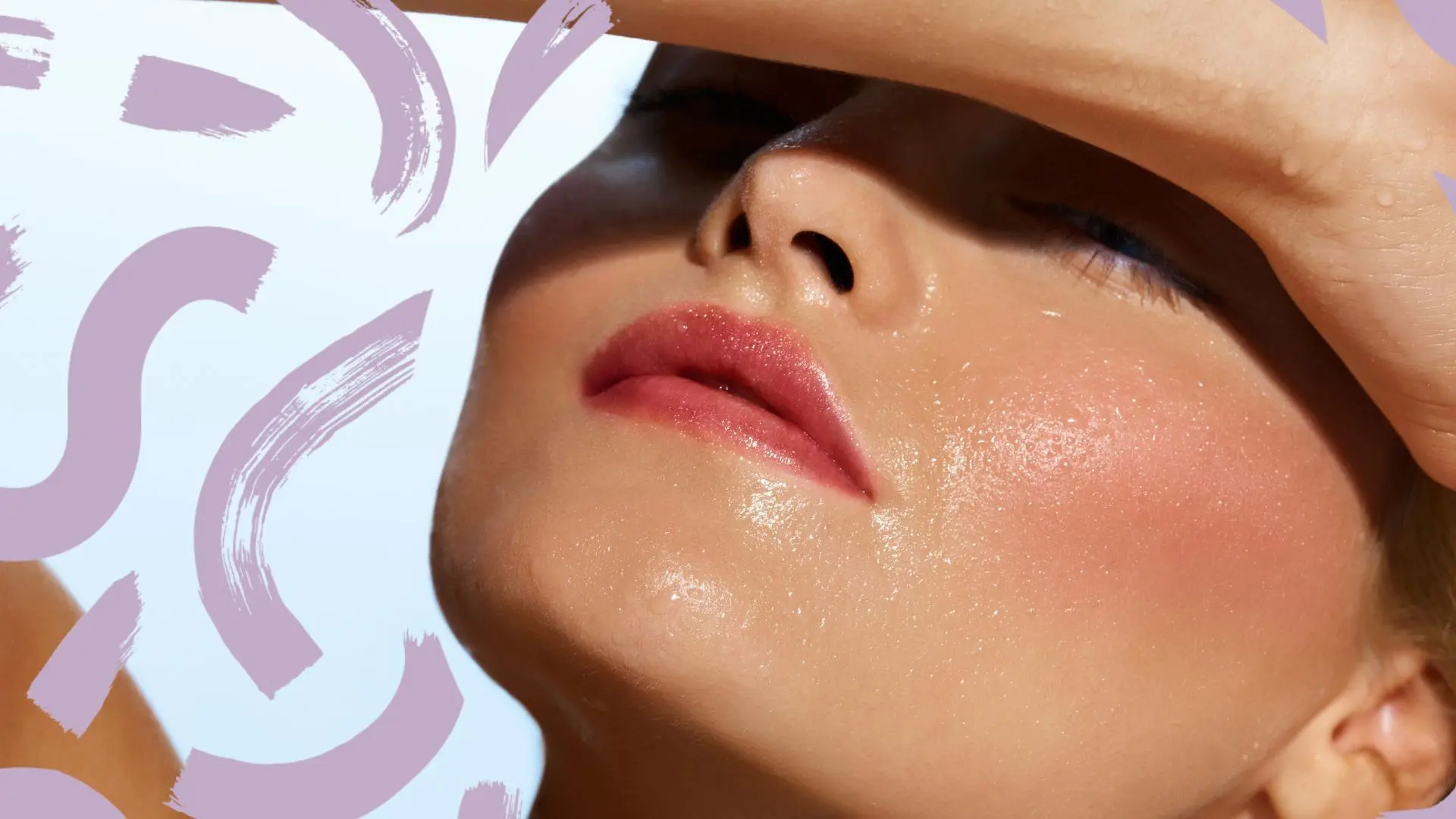 نمونهای از پوست چرب با درخشش غیرطبیعی و منافذ بزرگ شده