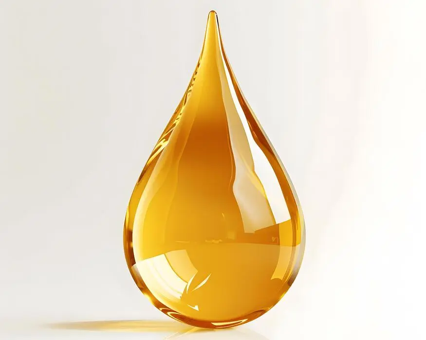 قطره‌ای از روغن موتور بر روی سطح سفید