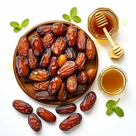 خرماهای مختلف در یک بازار محلی