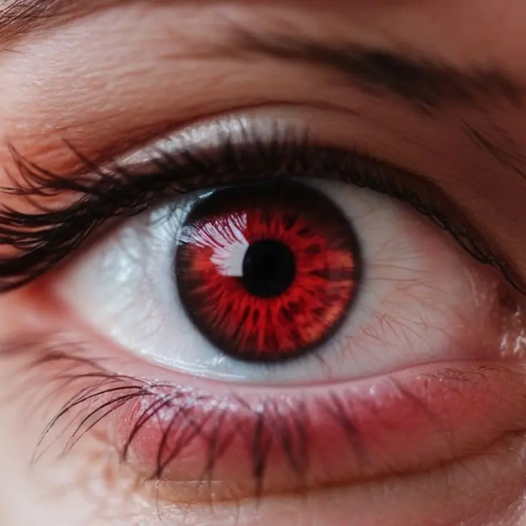 چشم قرمز به دلیل آلرژی یا خستگی