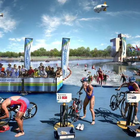 مسابقه پارا تریاتلون با حضور ورزشکاران دارای معلولیت مختلف