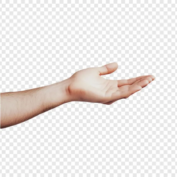 دست باز و آماده دریافت، نشاندهنده تمیزی و آمادگی برای شستشو