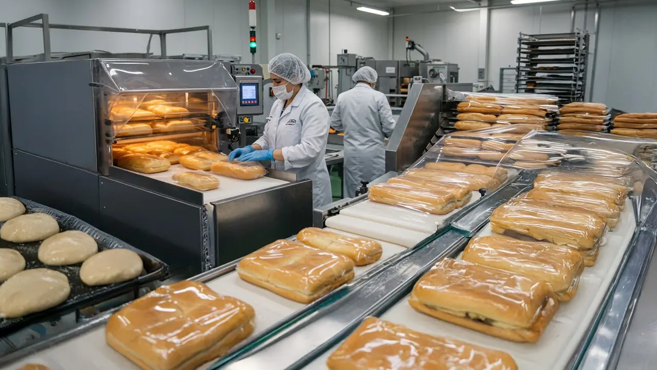 دستگاه kneading صنعتی برای تولید نان