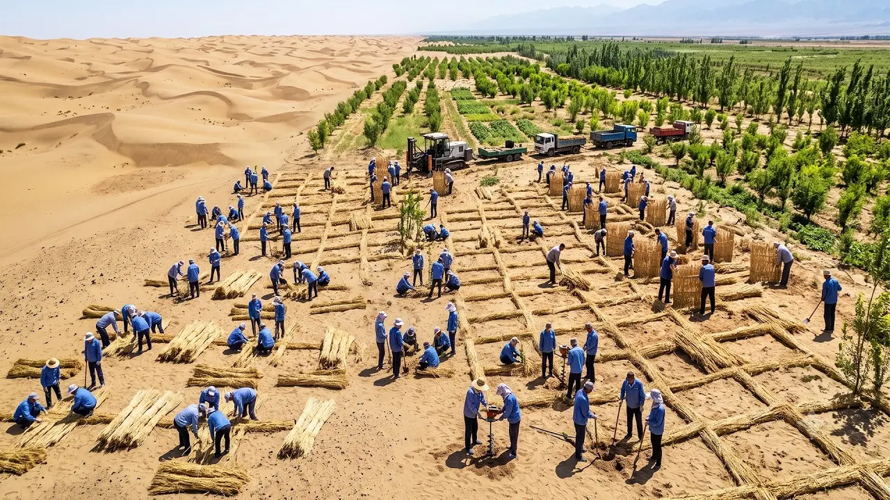 کاشت درختان برای کاهش بیابانزایی و افزایش بارندگی
