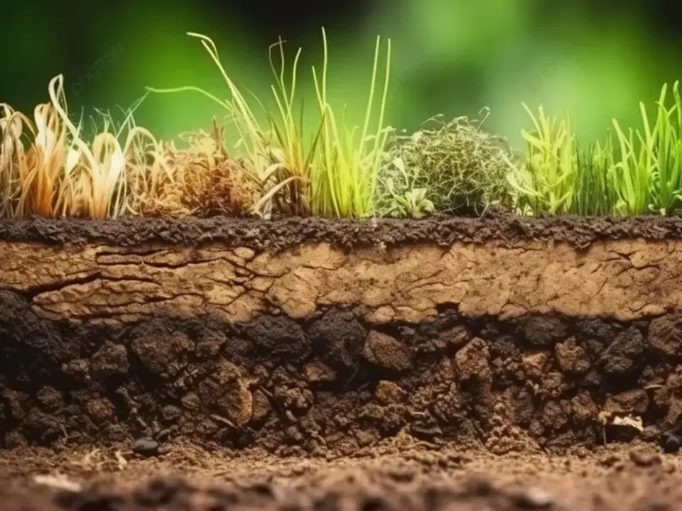 نمونه‌ای از خاک با ساختار خراب شده به دلیل فشرده شدن بیش از حد