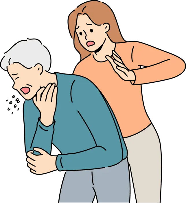 انجام حرکات Heimlich برای کمک به فرد خفگی‌شده